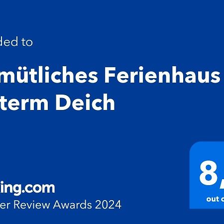 Gemuetliches Ferienhaus Hinterm Deich Nordstrand Dış mekan fotoğraf