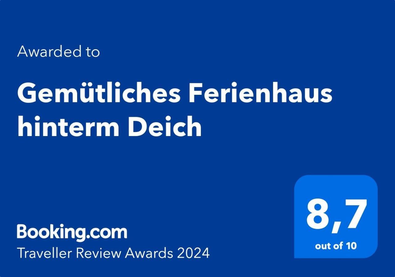 Gemuetliches Ferienhaus Hinterm Deich Nordstrand Dış mekan fotoğraf